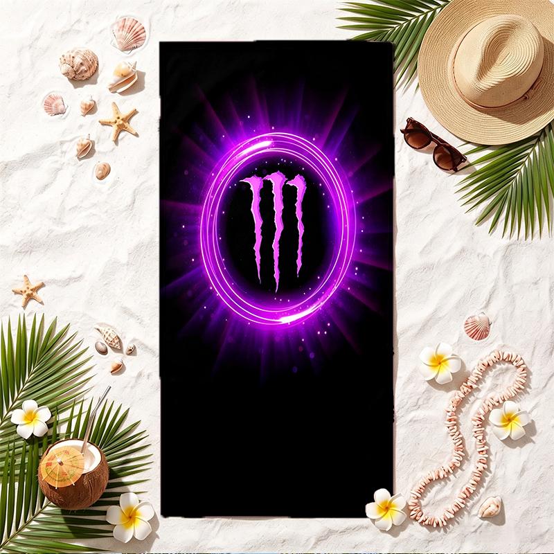 Monster Soft Beach Towel Stylish Beach Pool Towel for Summer Seaside Vacation Travel