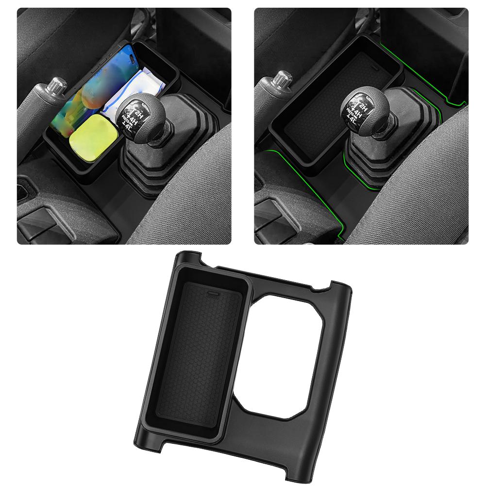 Lever Side Storage Box For Suzuki Jimny 2019-2025 Anti-slip Console Gear Shift Lever Storage Box Tray Organizer Car Accesso D9Z7