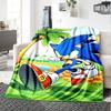 1pc Shadow Hedgehog Artwork Flannel Blanket for Super Soft Cute Comfort Blanket for Travel Bedding Couch Sofa Blanket Y73031