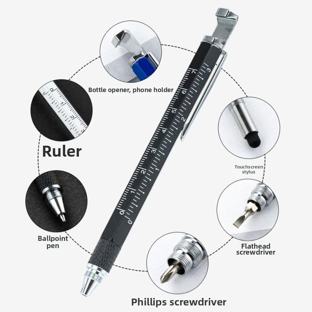 Detachable Ballpoint Pen Portable Measure Technical Ruler  Engineer Carpenter Work