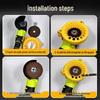 Yellow Double-Layer Drill Bit Grinding Stand (3.5-12.5) for Angle Grinders