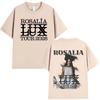 Rosalia LUX Tour 2026 Merch T Shirts Mens Women Clothing Casual pure Cotton Tshirt Fashion Harajuku Short Sleeve Tshirts