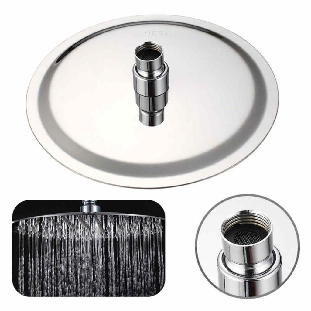 8‘’ Round Stainless Steel Rain Shower Head Rainfall Bathroom Chrome Sprayer New
