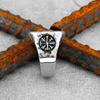 Vintage Nordic Valknut Ring Stainless Steel Viking Celtic Knot Ring Norse Compass Amulet Jewelry For Men