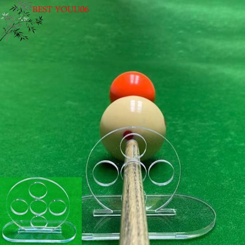 (YOUU06)Billardstock-Trainer Billardstoß-Übungsgerät Transparent 1/5 Löcher Poolqueue-Stoß-Trainingsgerät Billardzubehör