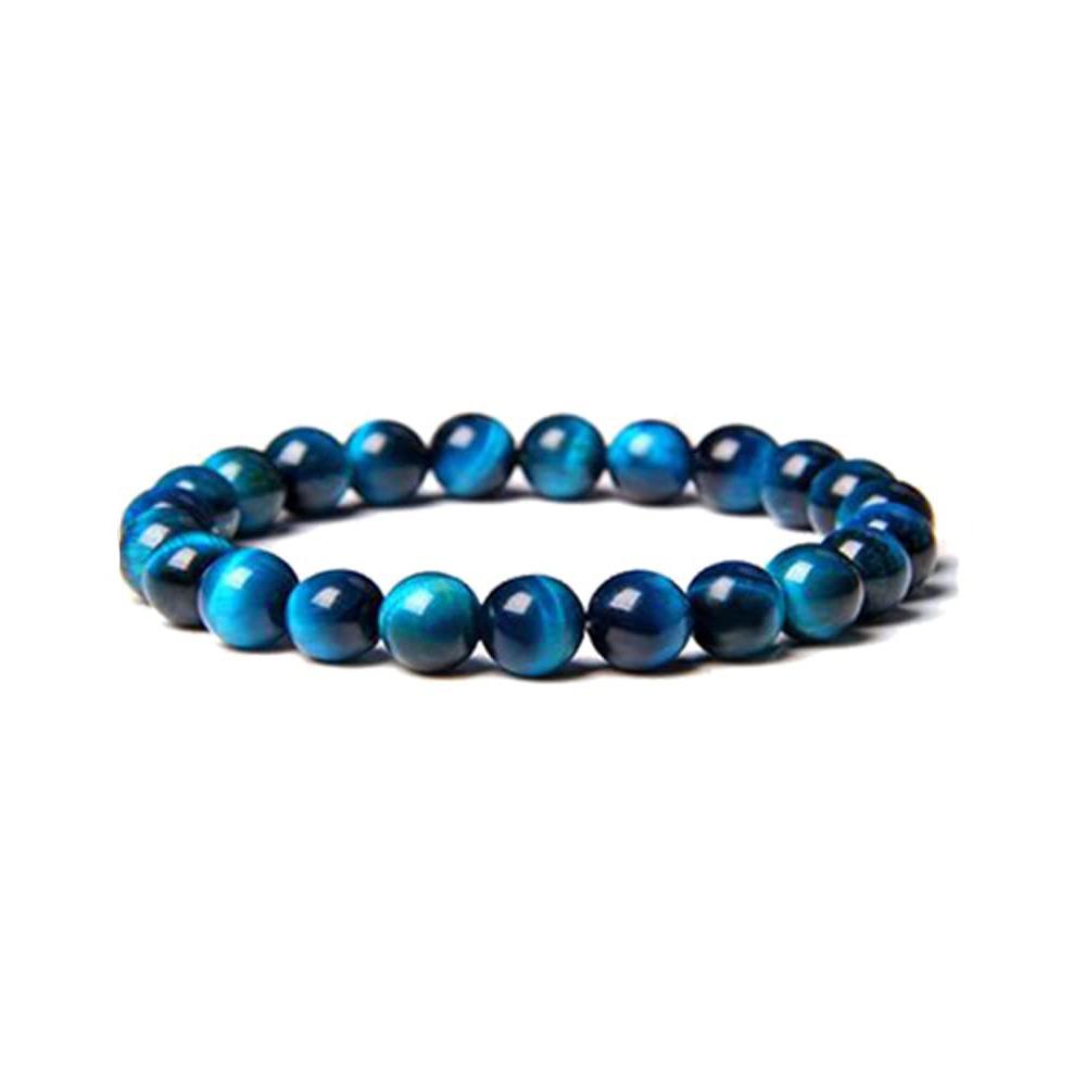 8mm Edelsteinarmband, rundes Perlenarmband, Kristallperlen für Männer und Frauen, Achat elastisches Perlenarmband
