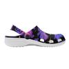 White EVA Clogs with Glow Butterfly Print, Lightweight Slip On Garden Shoes, Breathable Beach Sandals, Indoor Outdoor Slippers for Men Women