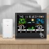 Digital Weather Clock with Touch Screen Technology for Indoor Outdoor Temperature Humidity Range Monitoring Function