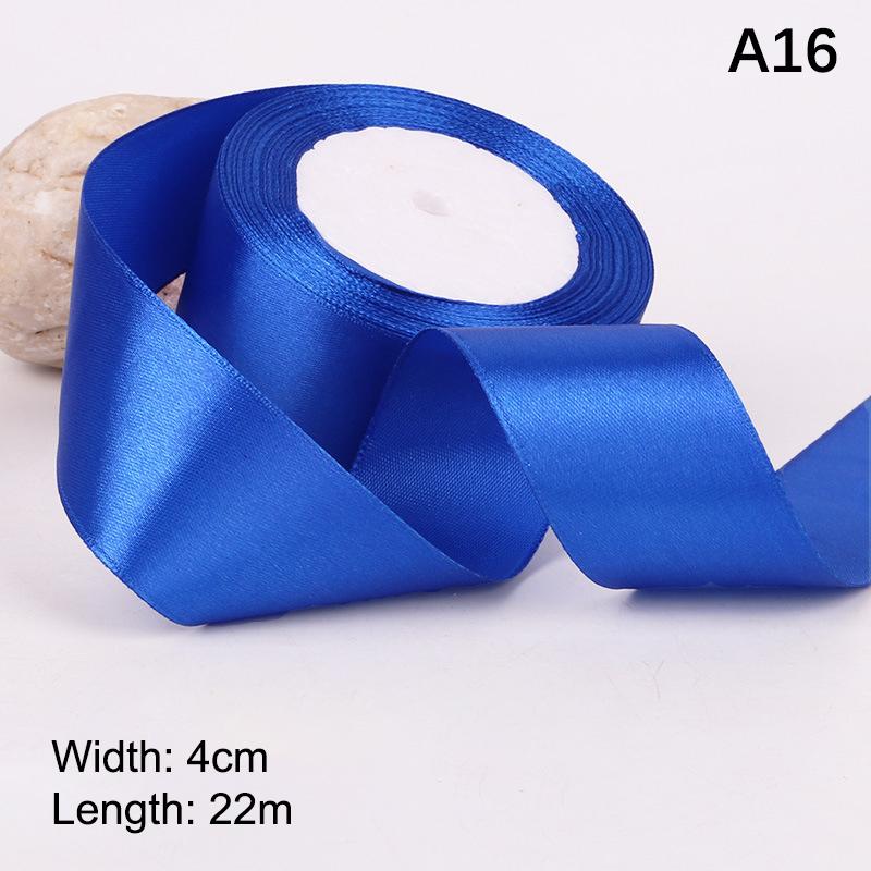 4 cm breites Satinband 25 Yards DIY Bastelbedarf für Rosenherstellung, Geschenkverpackung & Stuhllehnen-Dekoration