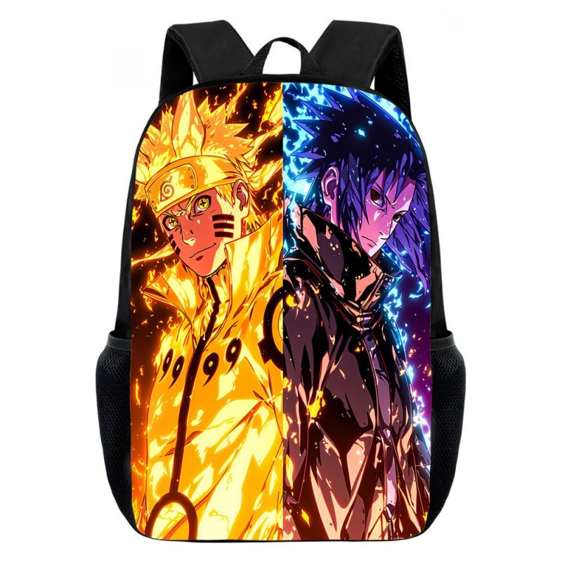 Naruto Anime Printed Kids School Backpack Elementary Students Lightweight Ergonomic Dual-Shoulder Bag Unisex