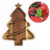 Festival Wood Tray Christmas Tree Design Holiday Dessert Platter Fruit Display Kitchen Decoration For Family Gatherings