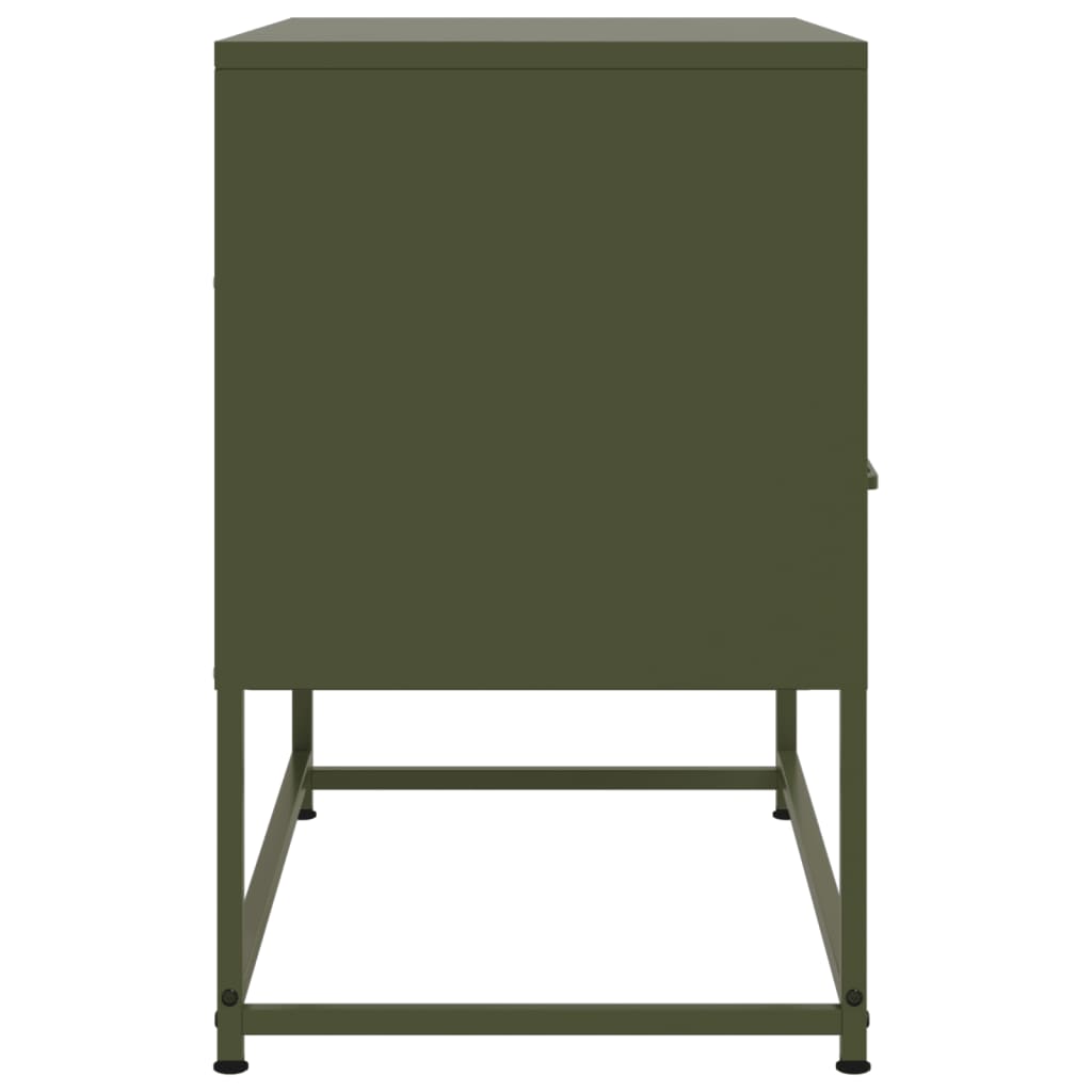 Vidaxl Szafka Pod Telewizor, Oliwkowa, 68X39X60,5 Cm, Stalowa