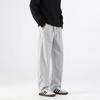 American Retro Sweatpants Men's Summer New Straight Wide-leg Sports Casual Pants Black Light Flower Gray Coffee