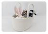 Large Woven Cotton Rope Storage Basket for Infant and Toddler Supplies