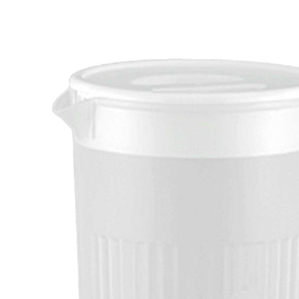 Plastic Pitcher with Lid Large Capacity High Temperature Resistant Cold Water Jug for Juice Tea