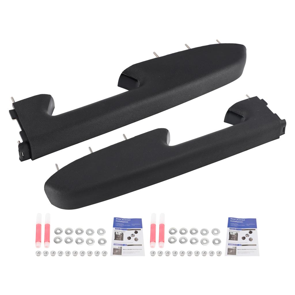 Front Armrest Repair Kit For Chevy Silverado 1500 2500HD 3500HD 2010-2014 Black
