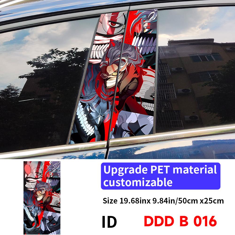 Dan Da Dan Anime Car Stickers Car B-pillar Vinyl Decals Waterproof Auto Center Pillar Sticker Cover Scratches Vehicle Decors