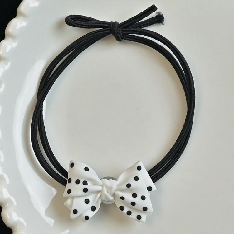 Dot Bowknot Hair Clip InsStyle Hair Rope Female Hair Styling Tool Ornaments
