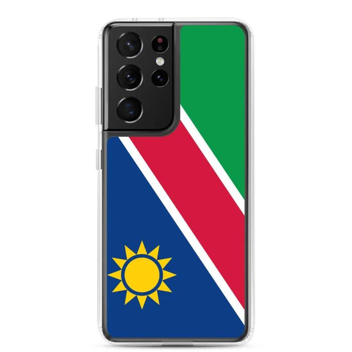 Coque Téléphone - Samsung - Galaxy S21 - Drapeau Namibie - Souple - Multicolore