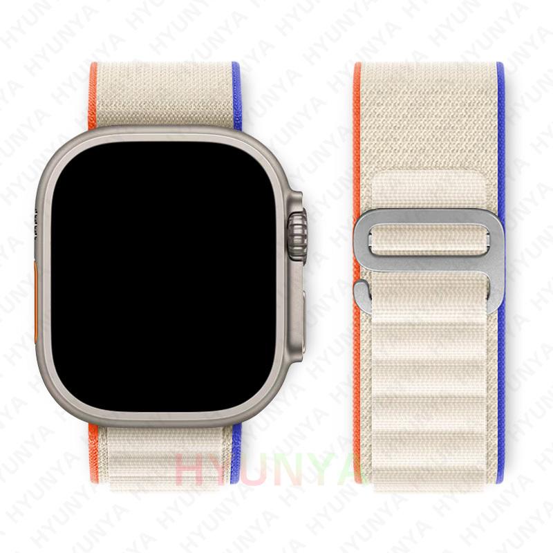 Alpine Λουράκι για Apple Watch Band Σειρά 10 9 8 7 SE Ultra 2 41mm 42mm 45mm 46mm 49mm 40mm 44mm IWatch Correa Λουράκι Ρολόι Βραχιόλι