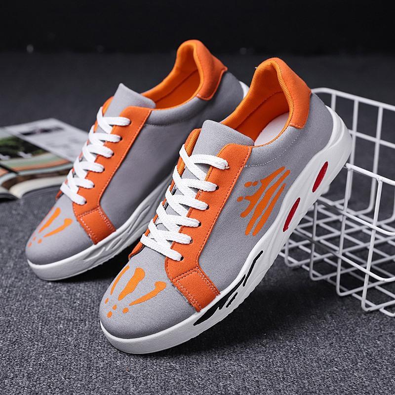 2019 Nieuwste Canvas Schoenen Deodorant Ademend Herenschoenen Tide Schoenen Antislip Mannelijke Studenten Veters Casual Herenschoenen Heren Loafers