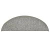 Step Mats 15 Pcs. 56 X 17 X 3 Cm Light Grey Semi Round