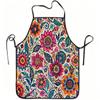 1pc 1pcs Colorful Abstract Floral Apron with Adjustable Waistband & Suitable for Cooking, Gardening, Picking, Christmas, Halloween - Durable Easy-Clea