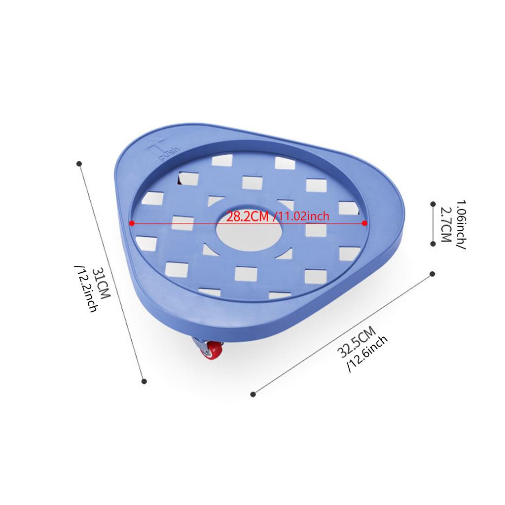 Tragbarer Propanflaschenständer Robuste Räder Verstellbare Stabilisatoren für sicheren Transport Blumentopf Gartenbedarf