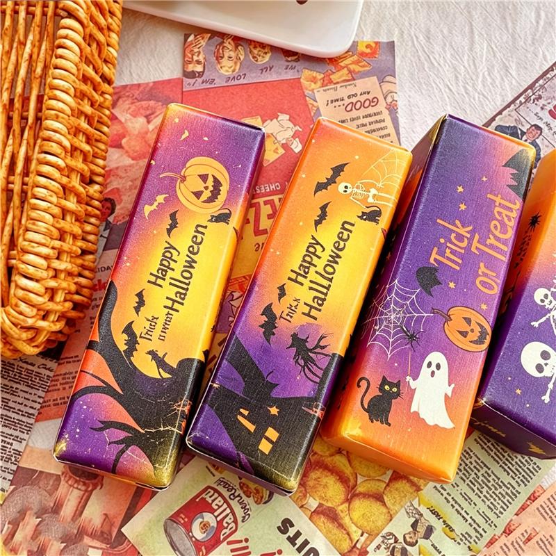 Novelty Scented Halloween Butter Stick Squishy Slow Rebound Squeeze Fidget Toy Pumpkin Ghost Bat Stress Relief Anti Anxiety Toy