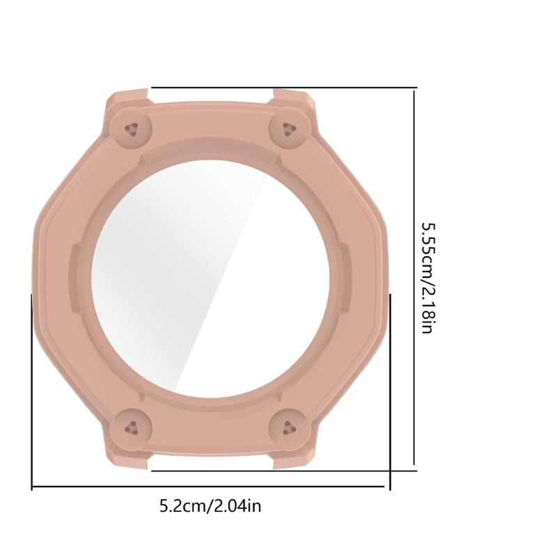 Antiscratch PC Hard Cover Screen Protector With Build In Tempered Glass For Fitness Trackers Wearable Device Lightweight