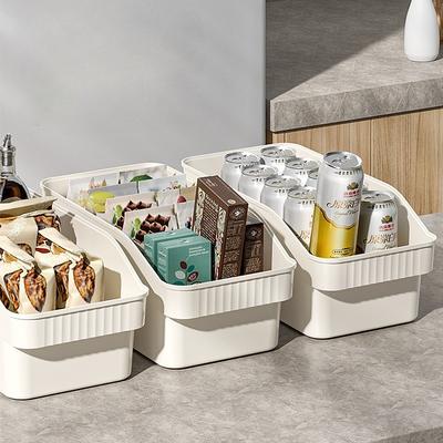 3pcs Set Refrigerator Storage Box Refrigerator Crisper Storage Box Cosmetic Organization Kitchen Desktop Storage Organizer Box