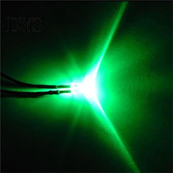 10 Stück 20 cm 3 mm/5 mm LED-Lampenkabel, vorverkabelt, DC-emittierendes Diodenlicht