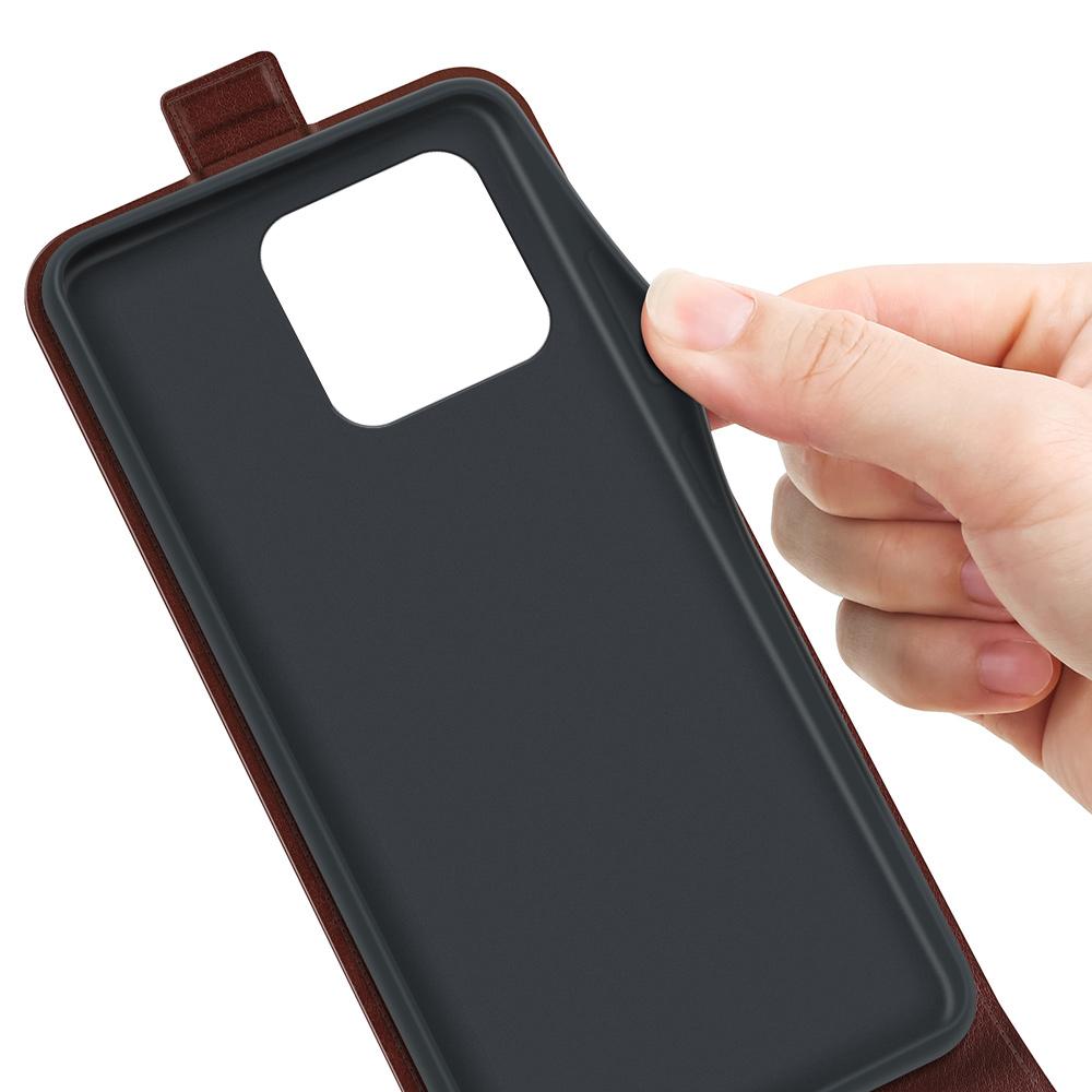 Cell Phone Cover For Xiaomi 13 5G,Vertical Flip Leather Crazy Horse Texture Protective Phone Case Card Holder