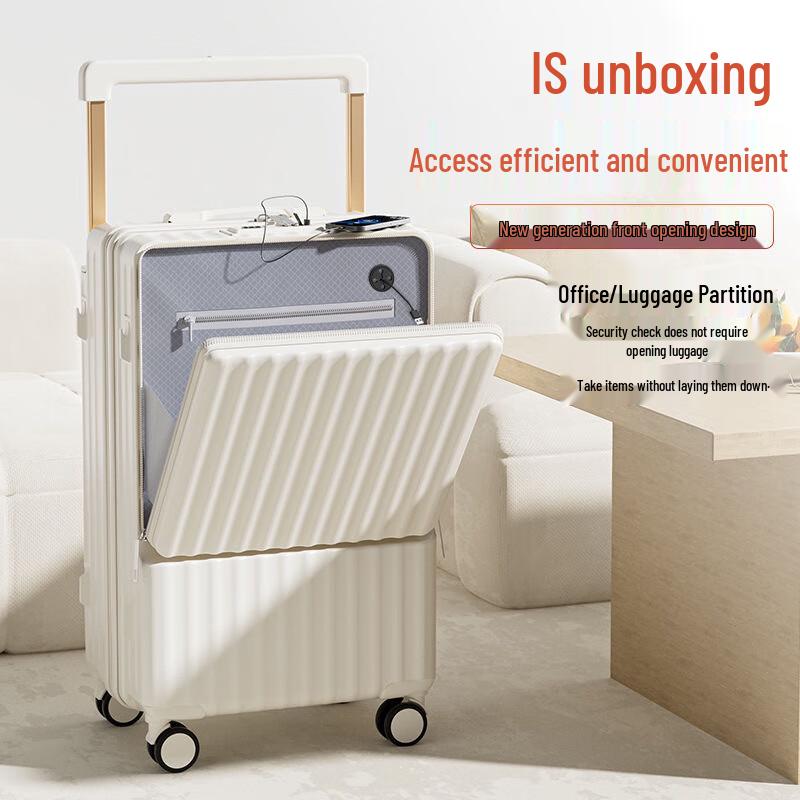 

Xiangyumei Women s Front-Opening Travel Luggage