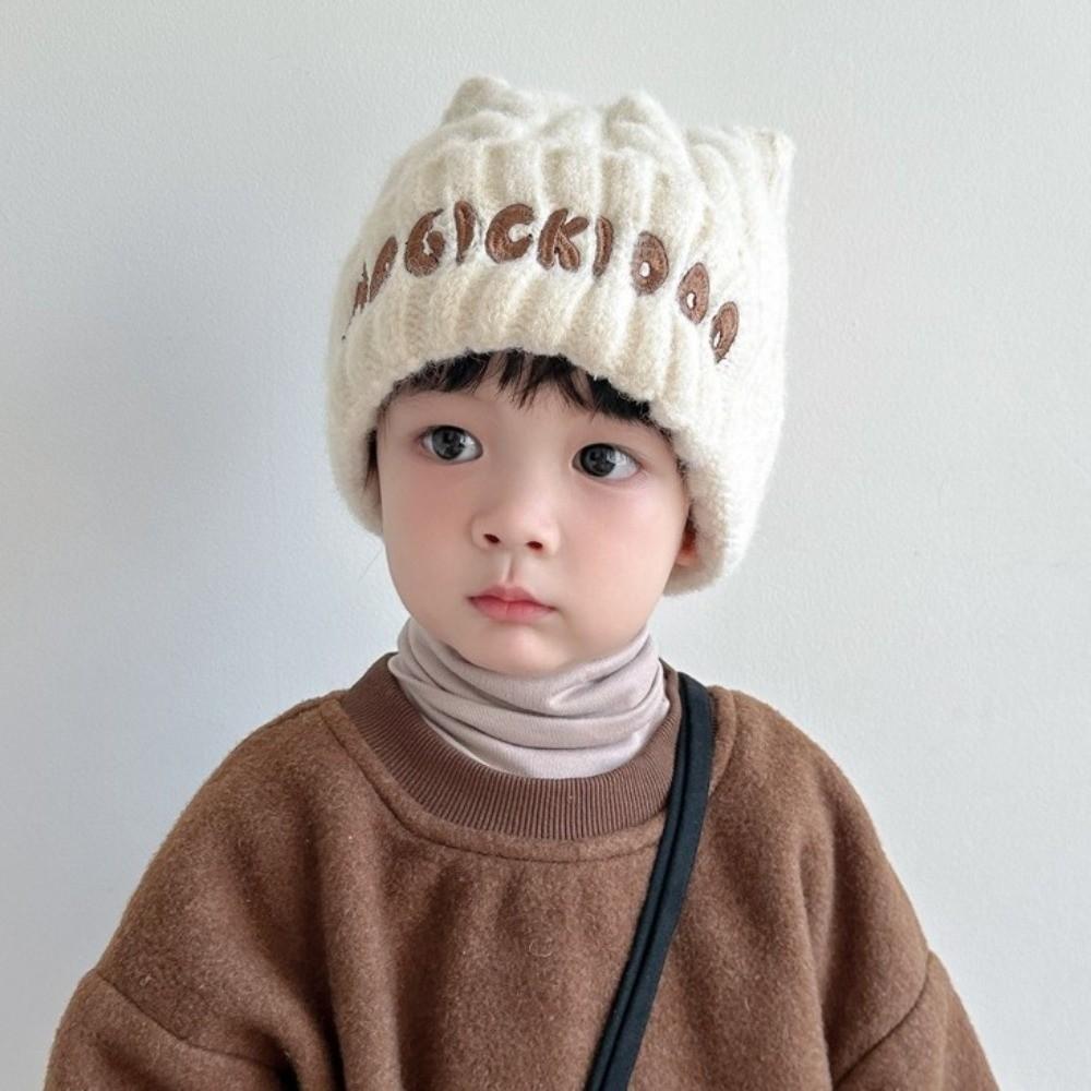 Coldproof Pullover Cap Warm Beanie Hat New Ear Protection Hat  Baby