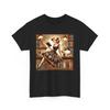 Unisex Adult T Shirt Vintage Style Librarian Pin-Up Girl Reading Book Retro Tee