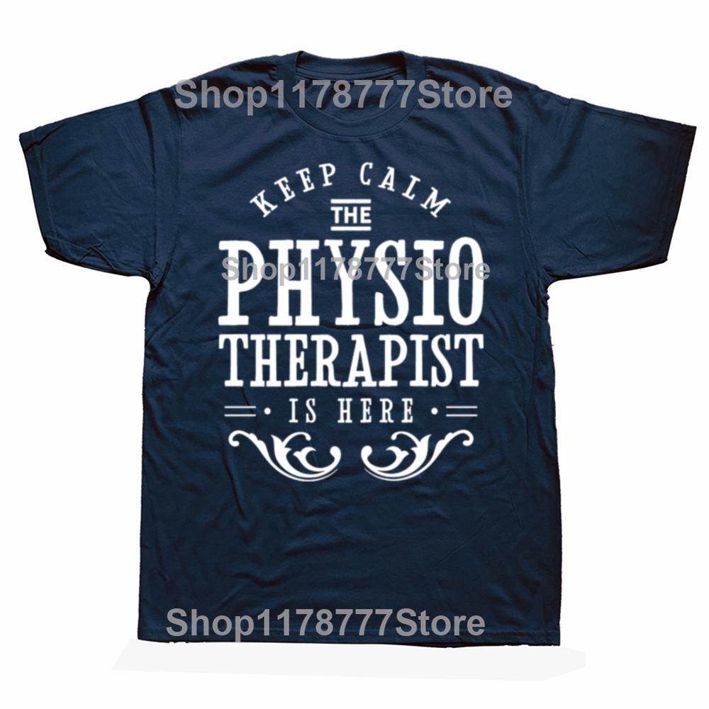 Funny Physiotherapy Physiotherapist T Shirts Cotton Streetwear Birthday Gifts Mens Clothing Casual Loose Oversized T Shirt