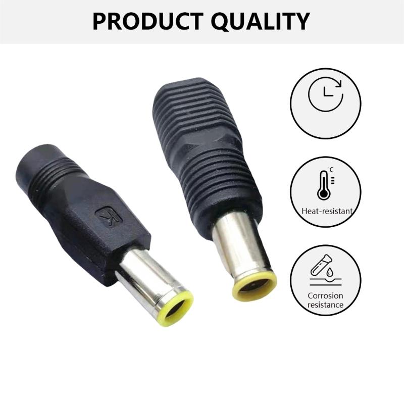 DC5.5x2.1mm To DC7.9x5.5mm Power Adapter Female To Male Charging Converter Connector for Laptops Power Supply