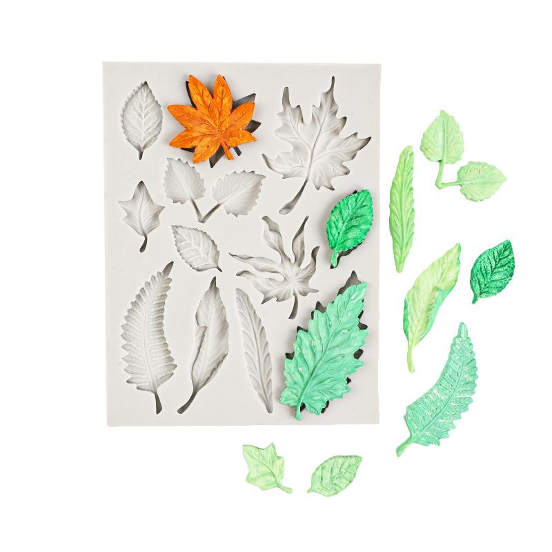 

Leaf Shape Fondant Mold Cake Decorating Tools Baking and Kitchen Accessories 1PC
