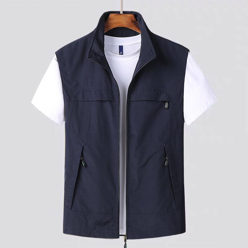 Gilet da uomo ad asciugatura rapida, per primavera e autunno, multiuso, sportivo, casual, di grandi dimensioni, per fotografia e attività all'aperto