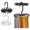 Belt Hanger Scarf Tie Rack Holder for Closet 360 Degree Rotating Clothes Hangers with 18 Claws for Hanging Scarf Towels