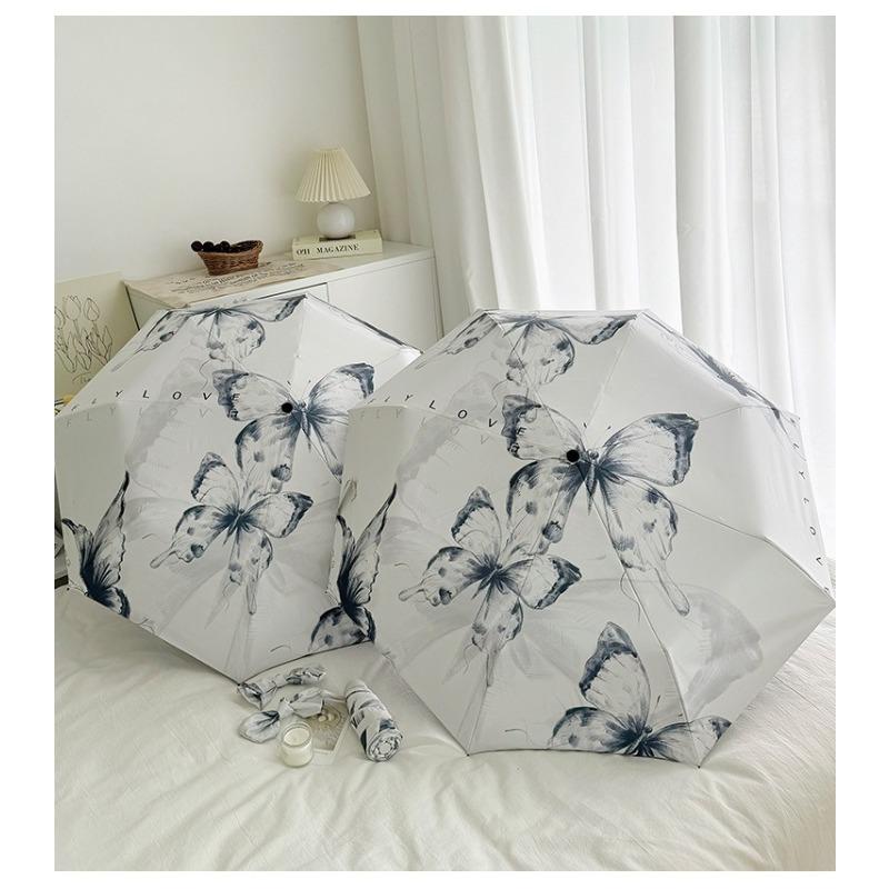 Lightweight Folding Umbrella UV Protection Sun Umbrella Waterproof Rain Umbrella Compact Portable for Travel Outdoor Commute Leisure