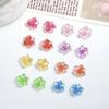 50Pcs 3D Flowers For Nails Charms Ice Translucent Gradient Blossom Manicure Art Flower Luminous Decoration For Nails Design