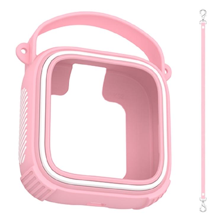 Portable Speaker Sleeve In Silicone with Wrist Strap and Access Openings for Storage, Daily Carry and Home Use