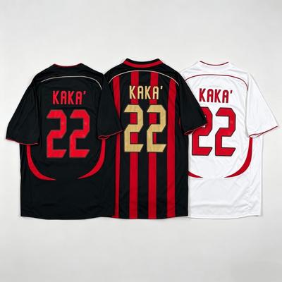 KAKA 22 Retro Football Soccer Jersey for Men Women Summer Short Sleeve Sport Tee Y2K Loose Oversized Streetwear Collection Tops
