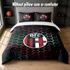 Bologna FC Design Bed Bedding Set 1 Duvet Cover + 2 Pillowcases Soft Breathable Household Bed Linens