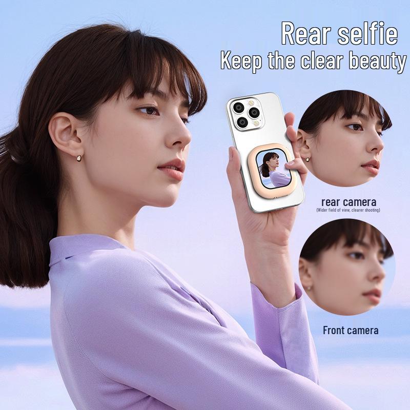 Mini Magnetic Selfie Stick with Remote and Screen Mirroring for Vlogging