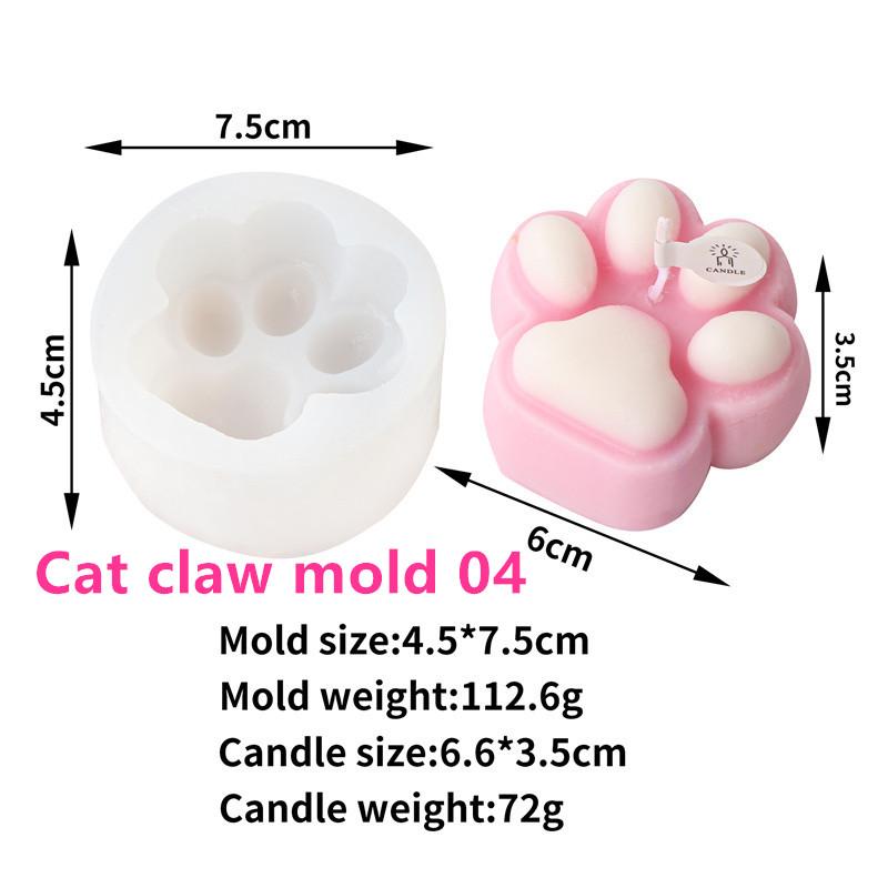 

3D Handmade Animal Three Eyes Cat Head Silicone Candle Mold DIY Kitten Dog s head Plaster Crafts Resin Casting Home Decor Gift