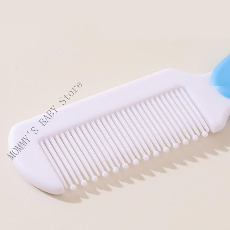 2Pcs Infant Bathing Brush Set Baby Showering Tool Includes Soft Hair Comb & Bath Brush for Sensitive Skin Care