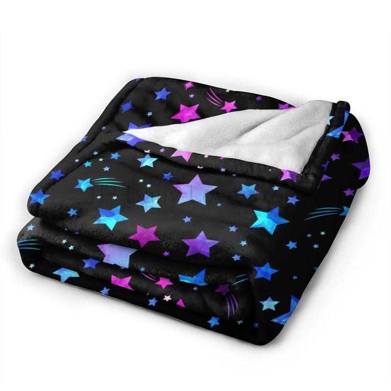Space Galaxy Constellation Zodiac Star Throws Blanket Gifts for Men Women Couch Bed Bedding Soft Flannel Blankets 60x50 Inch